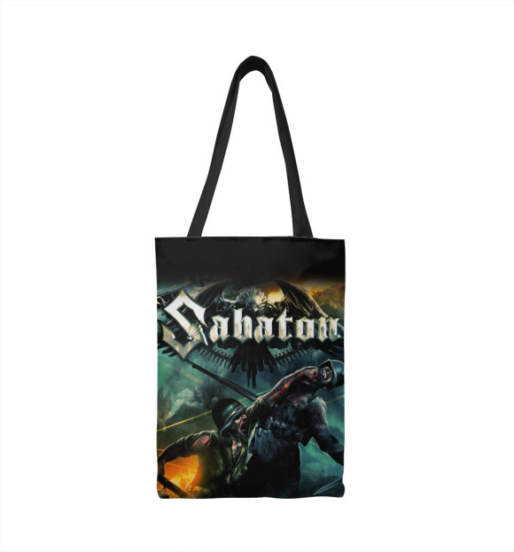 Сумка-шоппер с изображением Sabaton цвета 