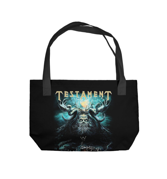 Пляжная сумка с изображением Testament цвета 
