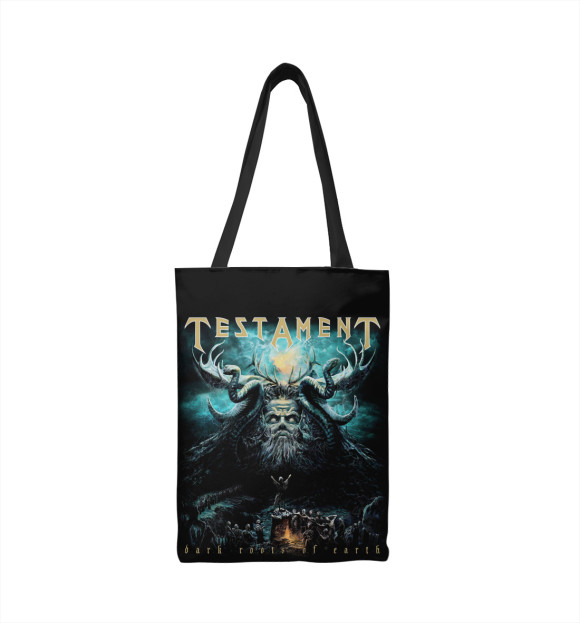 Сумка-шоппер с притом Testament цвета  Сумка-шоппер с изображением Testament цвета