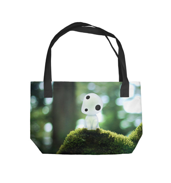 Пляжная сумка с изображением Studio Ghibli цвета 