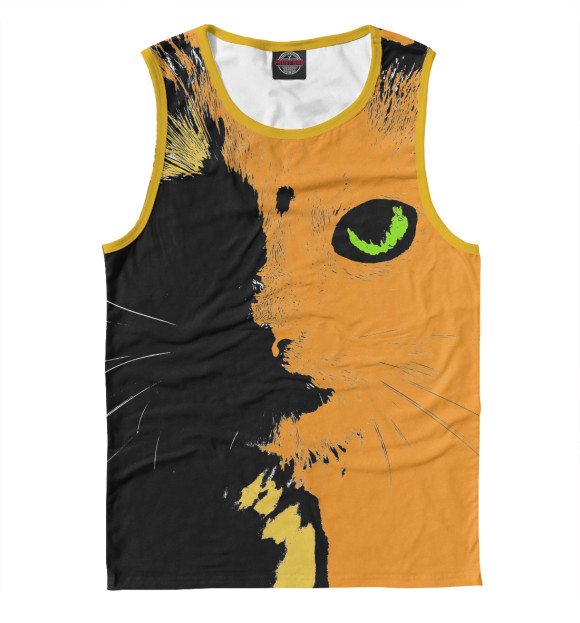 Мужская майка с изображением Рыжий взгляд цвета Белый