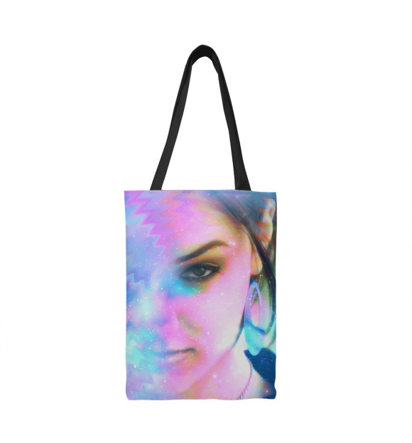 Сумка-шоппер с притом Саша Грей цвета  Сумка-шоппер с изображением Саша Грей цвета