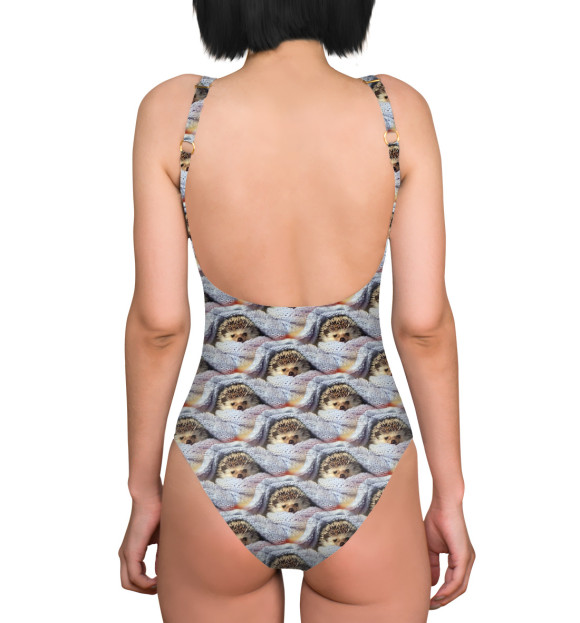 Купальник-боди с изображением Ежики цвета 