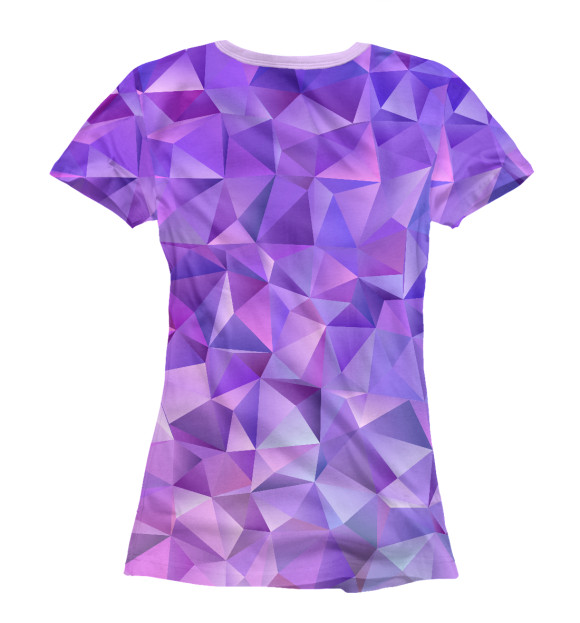 Женская футболка с изображением Nice purple цвета Белый