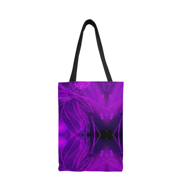 Сумка-шоппер с изображением Абстракция фиолетовая цвета 