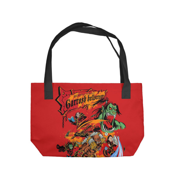 Пляжная сумка с изображением Гаррош цвета 