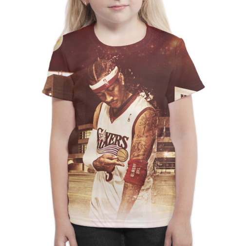 

Футболки Print Bar, Белый, Аллен Айверсон