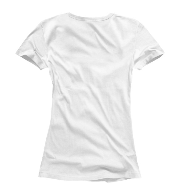 Женская футболка с изображением Путин цвета Белый