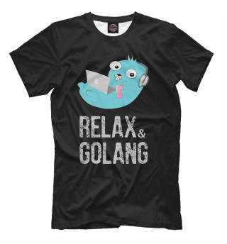 Мужская футболка Relaxing gopher