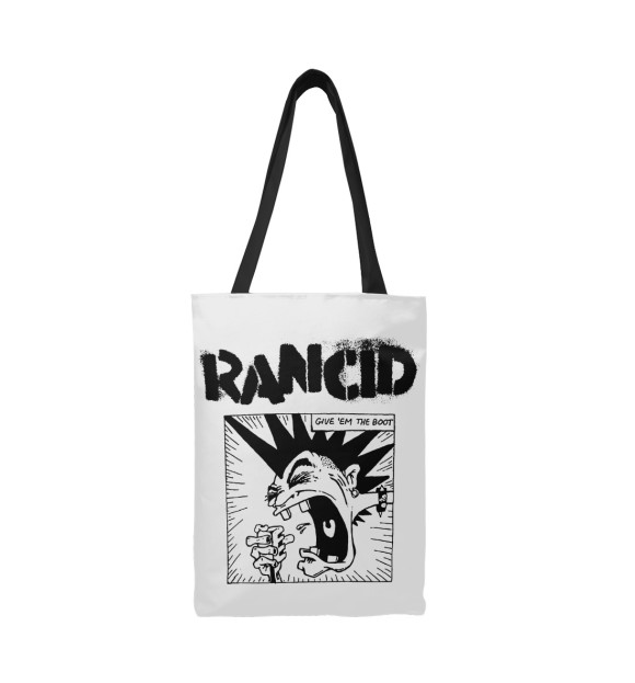 Сумка-шоппер с притом Rancid цвета  Сумка-шоппер с изображением Rancid цвета