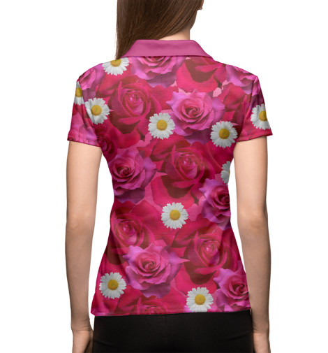 

Поло Print Bar, Белый, Roses