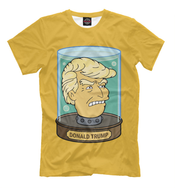 Мужская футболка с изображением Donald Trump цвета Хаки