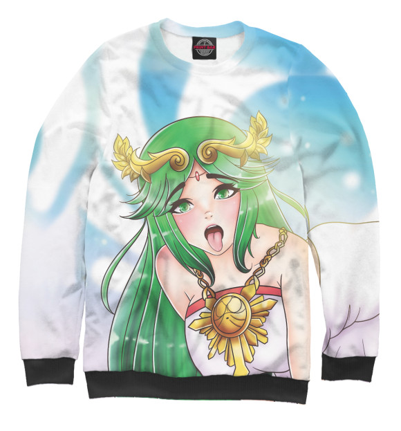 Мужской свитшот с изображением Green цвета Белый