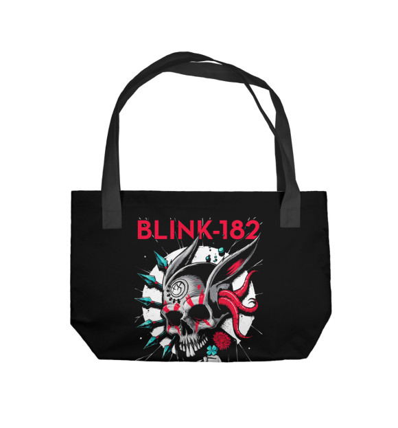 Пляжная сумка с изображением Blink 182 цвета 
