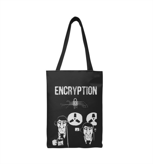Сумка-шоппер с изображением Encryption цвета 