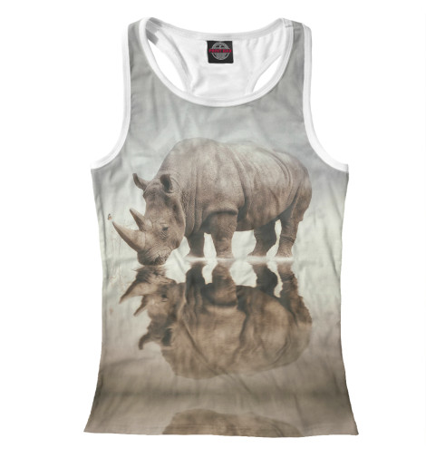 

Майки борцовки Print Bar, Белый, Носорог