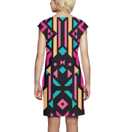 

Платье без рукавов Print Bar, Белый, Геометрия