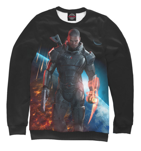 

Свитшоты Print Bar, Белый, Mass Effect — Шепард
