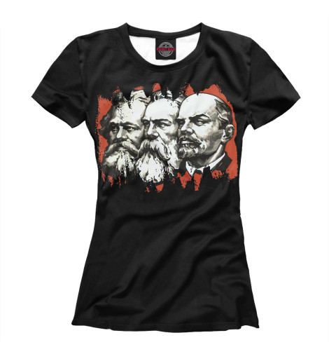 

Футболки Print Bar, Белый, Ленин Маркс Энгельс