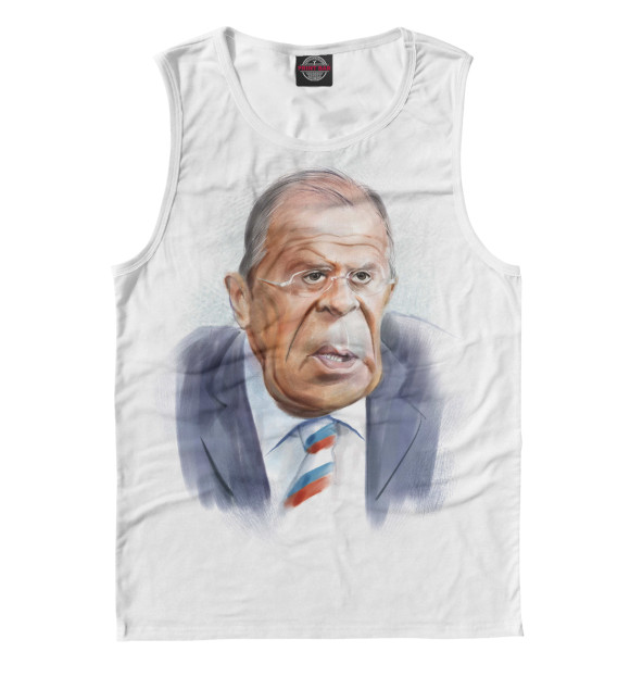 Майка для мальчика с изображением Лавров цвета Белый