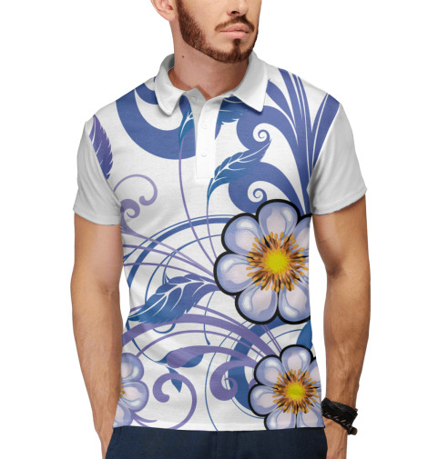 

Поло Print Bar, Белый, Цвет