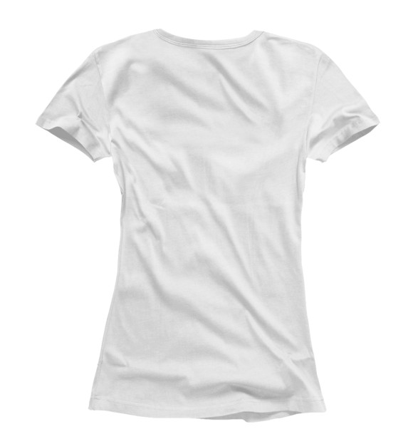 Женская футболка с изображением Часы цвета Белый