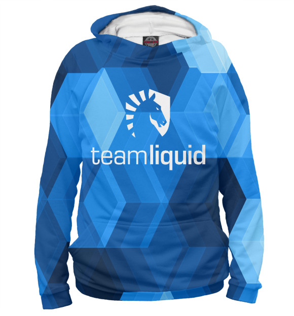 Мужское худи с изображением Team Liquid цвета Белый