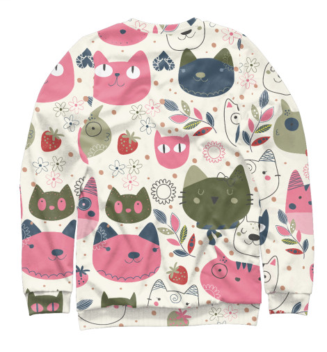 

Свитшоты Print Bar, Белый, Кошечки