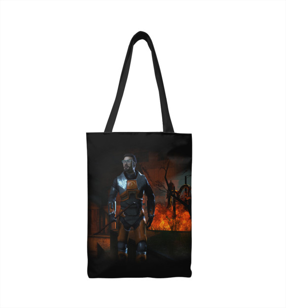 Сумка-шоппер с изображением Half-Life 2 Ravenholm цвета 