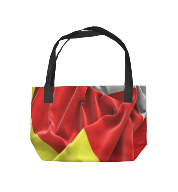 Пляжная сумка с изображением Северная Осетия-Алания цвета 