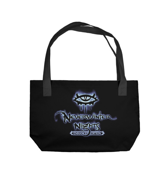 Пляжная сумка с изображением Neverwinter nights цвета 