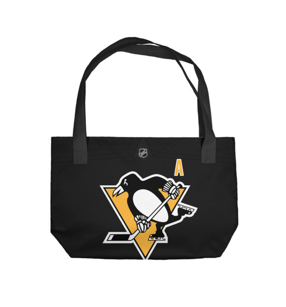 Пляжная сумка с изображением Малкин Форма Pittsburgh Penguins 2018 цвета 