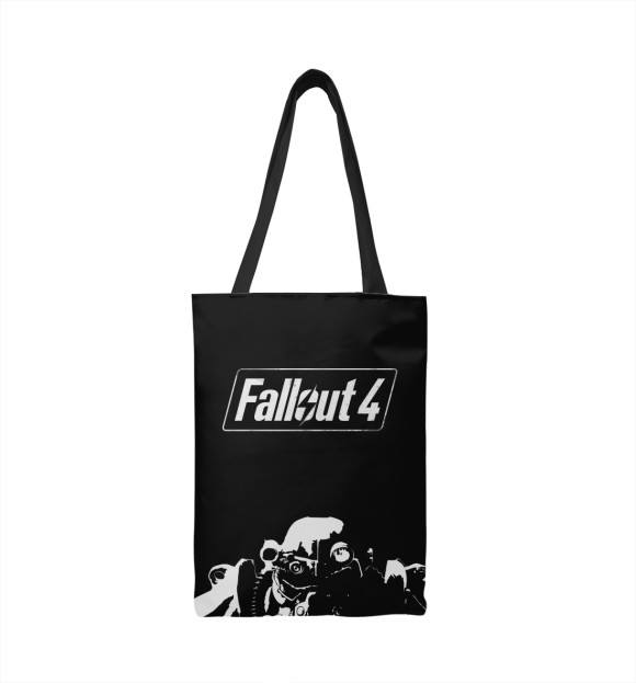 Сумка-шоппер с изображением Fallout 4 цвета 