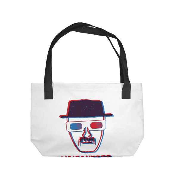 Пляжная сумка с изображением Stereo Heisenberg цвета 