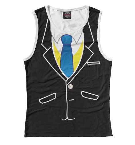 

Майки Print Bar, Белый, Смокинг с галстуком