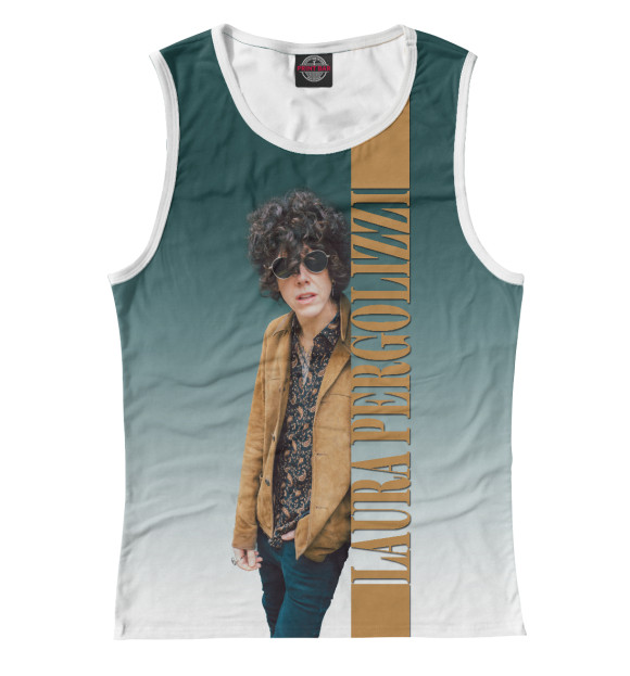 Женская майка с изображением LP цвета Белый