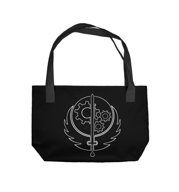 Пляжная сумка с изображением Братство Стали цвета 