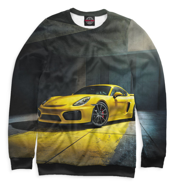 Мужской свитшот с изображением Porsche цвета Белый