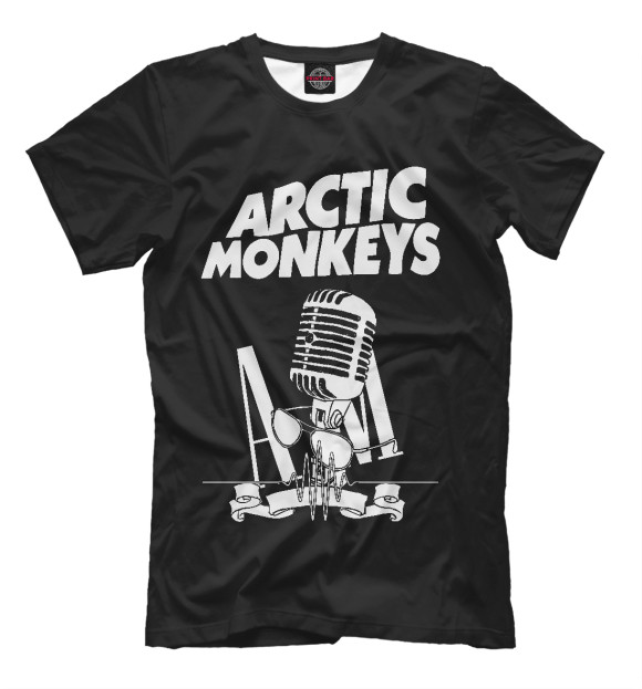 Футболка для мальчиков с изображением Arctic Monkeys цвета Черный