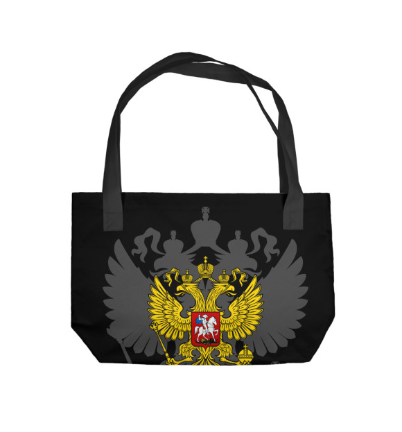 Пляжная сумка с изображением Герб Российской Федерации цвета 