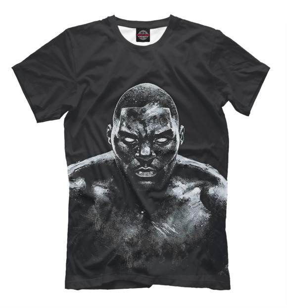 Мужская футболка с изображением Anthony Johnson - Rumble цвета Черный