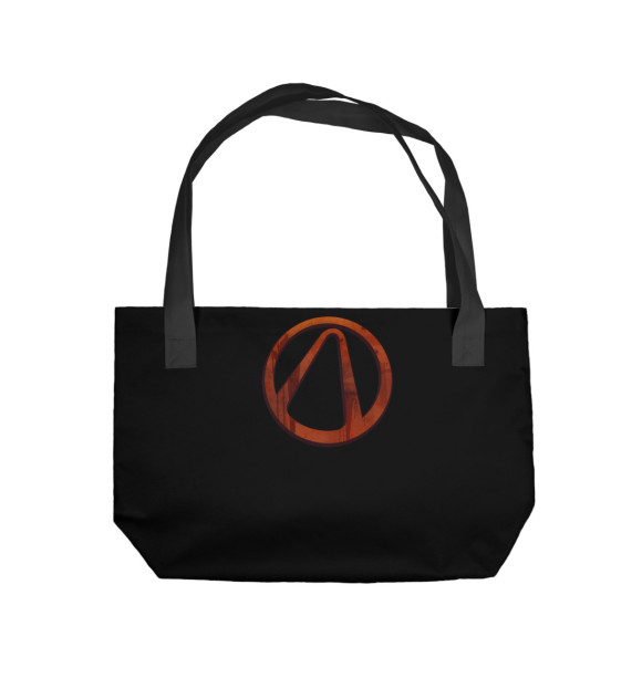 Пляжная сумка с изображением Borderlands Vault Symbol цвета 