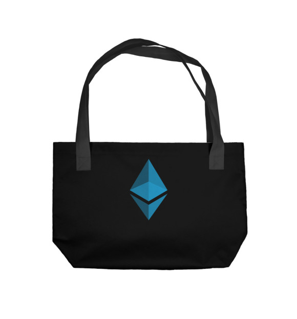 Пляжная сумка с изображением Ethereum ETH цвета 