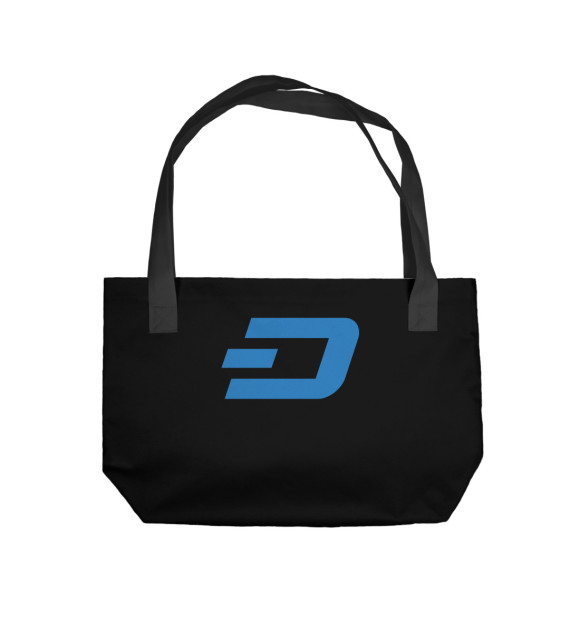 Пляжная сумка с изображением DASH цвета 
