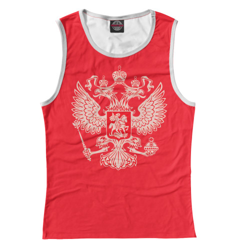 

Майки Print Bar, Белый, герб на красном