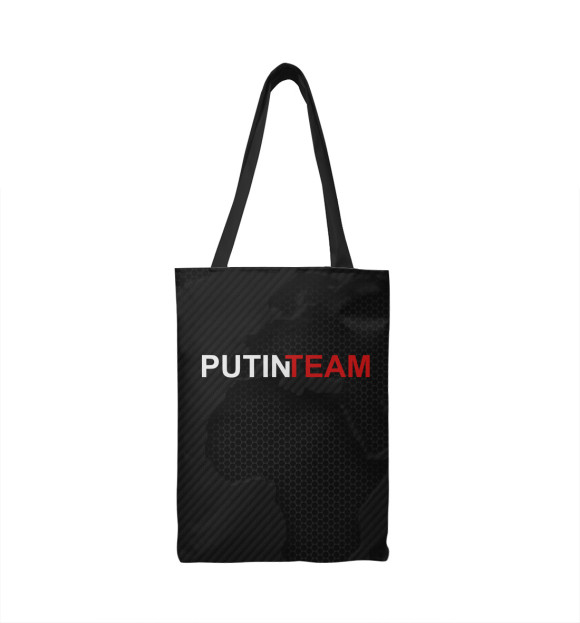 Сумка-шоппер с изображением Putin Team цвета 