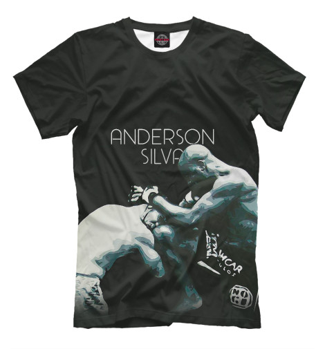 

Футболки Print Bar, Черный, Anderson Silva - Knee Kick
