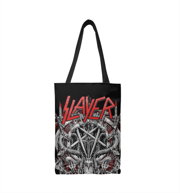 Сумка-шоппер с изображением Slayer цвета 