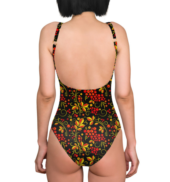 Купальник-боди с изображением Ягоды цвета 