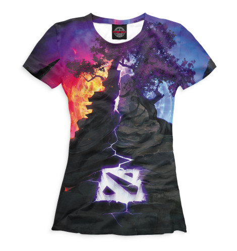 

Футболки Print Bar, Белый, Dota 2